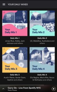Spotify Daily Mix