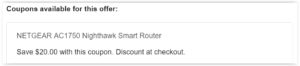 Netgear Nighthawk Coupon